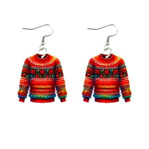 CHRISTMAS SWEATER EARRING